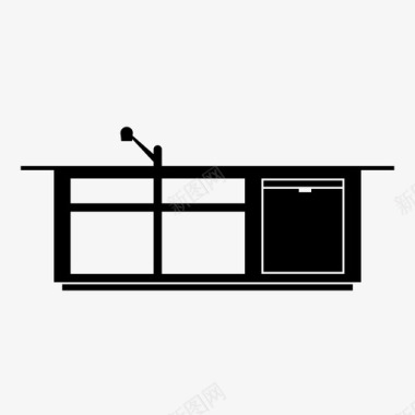 厨房岛橱柜盘子图标图标