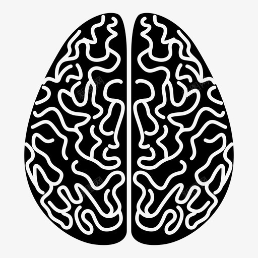 大脑解剖学人脑图标svg_新图网 https://ixintu.com 人脑 大脑 头脑 智力 解剖学
