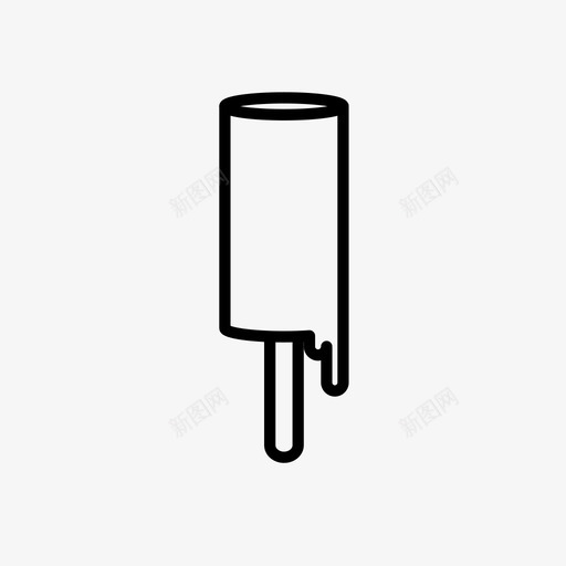 冰棒水果冰淇淋棒图标svg_新图网 https://ixintu.com 冰棒 冰淇淋棒 水果 糖果 食品