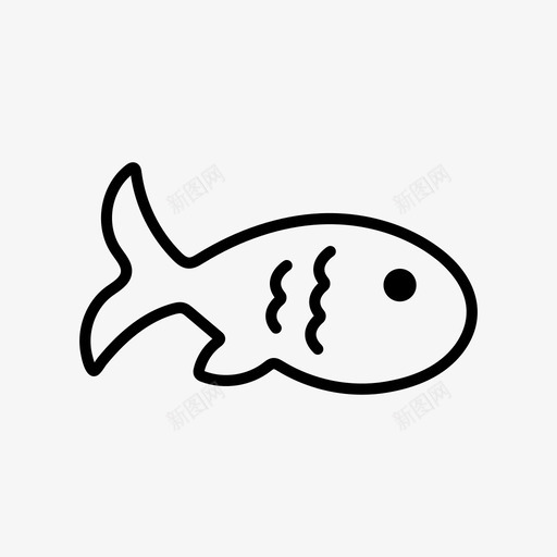 海鲜菜肴鱼图标svg_新图网 https://ixintu.com 海鲜 菜肴 餐厅 鱼