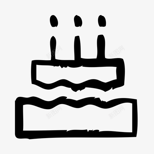 生日蛋糕应用程序界面图标svg_新图网 https://ixintu.com 应用程序 生日蛋糕 界面 网页 草图 软件