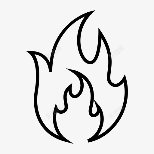 燃烧火焰图标svg_新图网 https://ixintu.com 火焰 燃烧