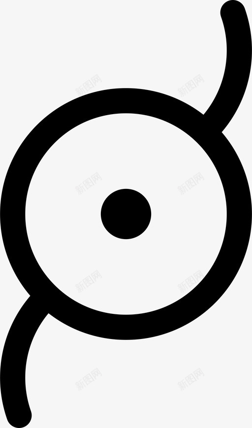 圆圈中心圆盘图标svg_新图网 https://ixintu.com 中心 圆圈 圆盘 护盾 箭头和方框 转弯 运动