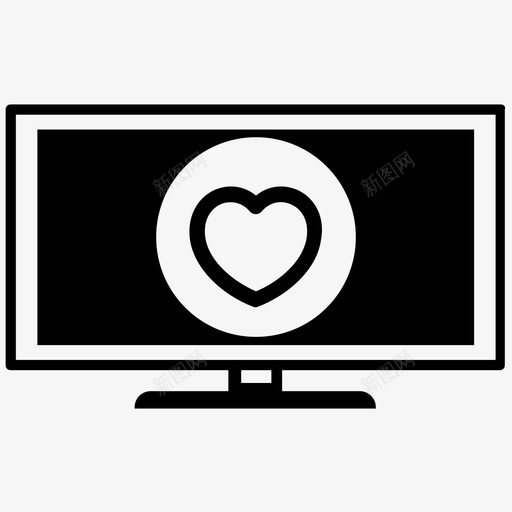最喜欢的电视最喜欢的频道心脏图标svg_新图网 https://ixintu.com 心脏 最喜欢的电视 最喜欢的频道 液晶电视 监视器