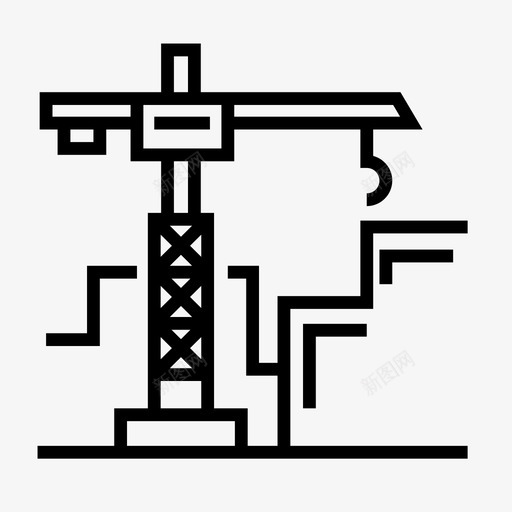 起重机建筑起重机缆索起重机图标svg_新图网 https://ixintu.com 城市元素 建筑起重机 缆索起重机 起重机