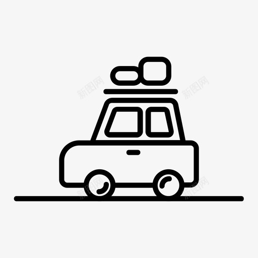 露营汽车假日图标svg_新图网 https://ixintu.com 假日 公路旅行 旅行 汽车 露营