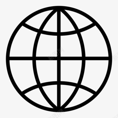 地球仪地图网络图标图标