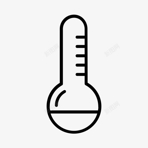 温度计大气条件气候图标svg_新图网 https://ixintu.com 大气条件 天气 气候 气象 温度 温度计