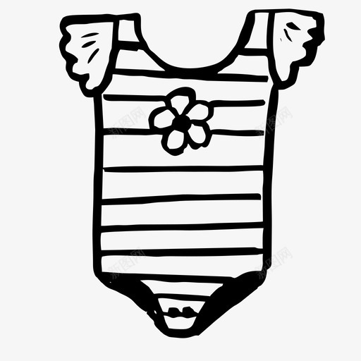 婴儿套装儿童手绘图标svg_新图网 https://ixintu.com 儿童 婴儿套装 手绘 素描 素描图标