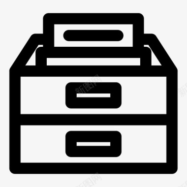 档案文件柜数据图标图标