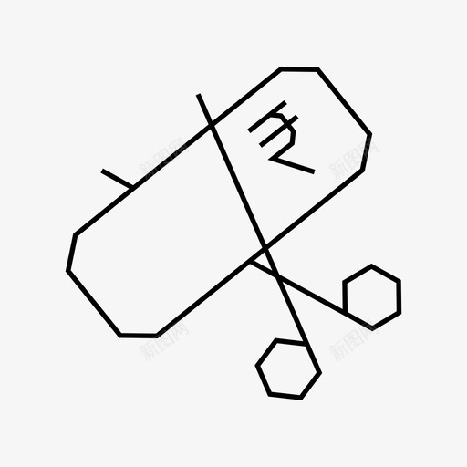 费用剪刀钱图标svg_新图网 https://ixintu.com 剪刀 卢比 角度 角度图标 费用 金融 钱