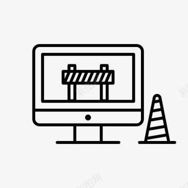 网站建设应用业务图标图标