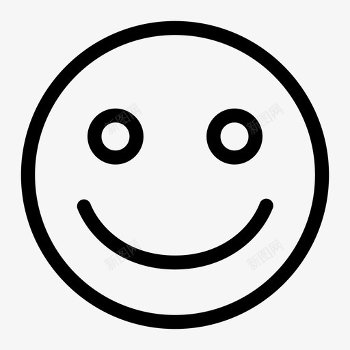 微笑情感脸图标svg_新图网 https://ixintu.com 微笑 快乐 情感 脸