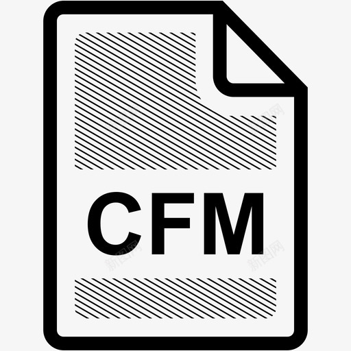 cfm文件扩展名格式图标svg_新图网 https://ixintu.com cfm文件 扩展名 文件格式 格式 类型