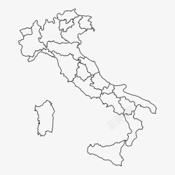 icon地区意大利地图地区罗马图标高清图片
