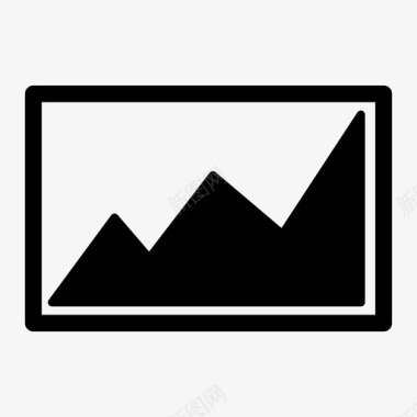 山框架风景图标图标