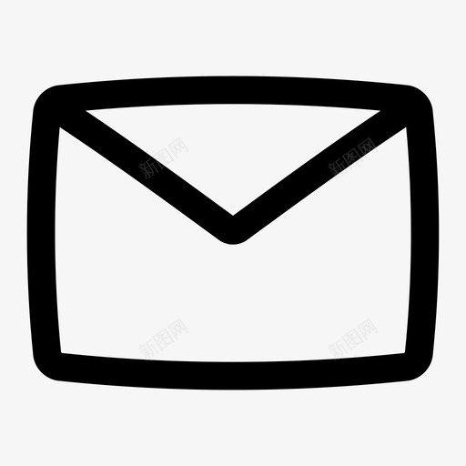 电子邮件信封消息图标svg_新图网 https://ixintu.com 信封 消息 用户界面 电子邮件