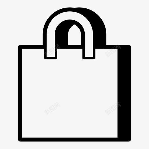 购物袋市场网上商店图标svg_新图网 https://ixintu.com 市场 网上商店 购物袋