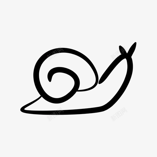 蜗牛爬行户外图标svg_新图网 https://ixintu.com 慢吞吞 户外 拖拉 爬行 蜗牛
