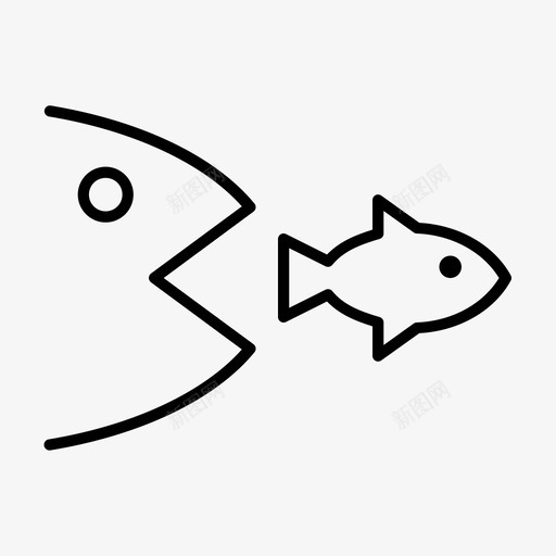 竞争对手商业竞争吃鱼图标svg_新图网 https://ixintu.com 吃鱼 商业竞争 战略 环保主义者 竞争对手