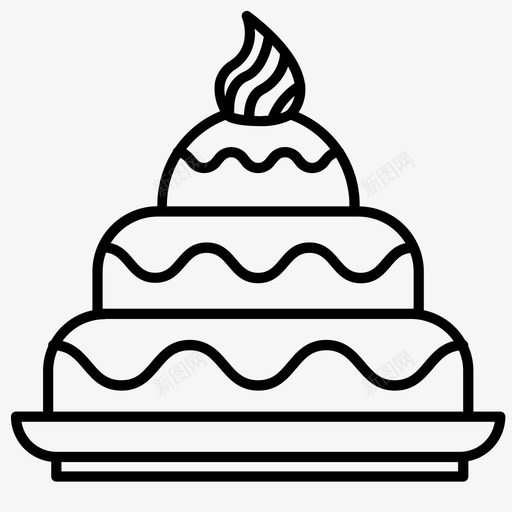 蛋糕生日巧克力图标svg_新图网 https://ixintu.com 巧克力 水果 生日 蛋糕 蛋糕4系列 食物