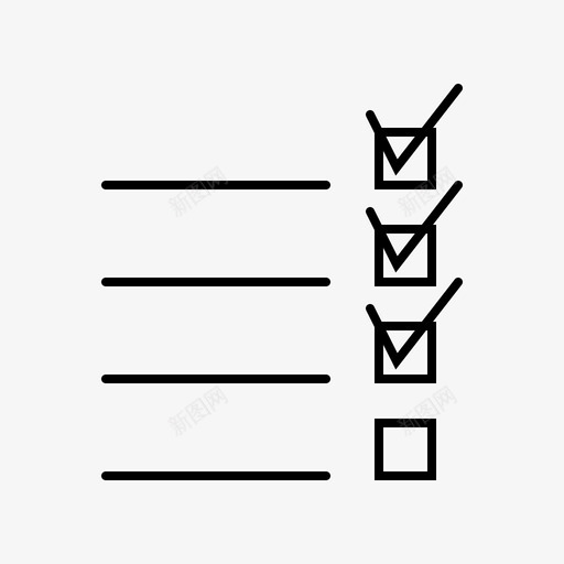 检查表健身健康图标svg_新图网 https://ixintu.com 健康 健身 健身器材 检查表 运动