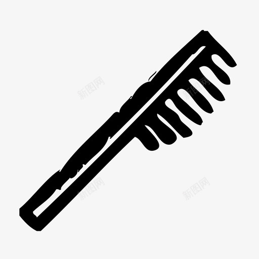 发刷理发师造型图标svg_新图网 https://ixintu.com 发刷 理发师 素描 造型