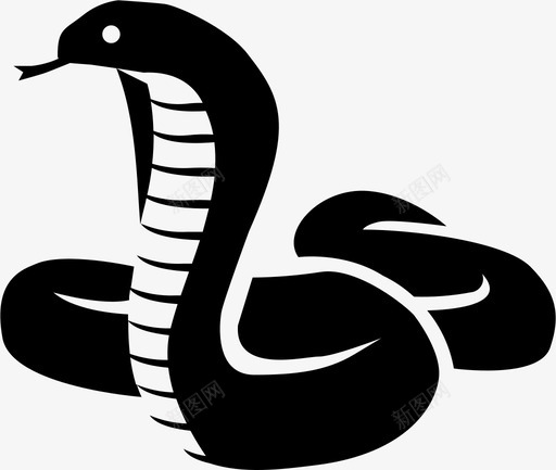 眼镜王蛇印第安人爬行动物图标svg_新图网 https://ixintu.com 印第安人 爬行动物 爬行动物两栖类 眼镜王蛇 蛇