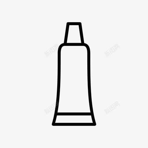 牙膏奶油药品图标svg_新图网 https://ixintu.com 奶油 牙膏 管子 药品