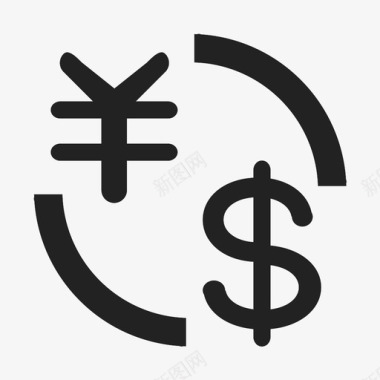 面型图标1_货币兑换图标