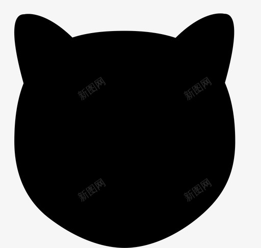 猫头外形svg_新图网 https://ixintu.com 猫头外形