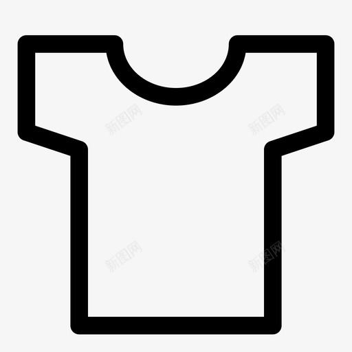 衬衫衣服纯线条图标svg_新图网 https://ixintu.com 纯线条 衣服 衬衫