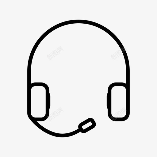 耳机免提电子设备图标svg_新图网 https://ixintu.com 免提 电子设备 耳机