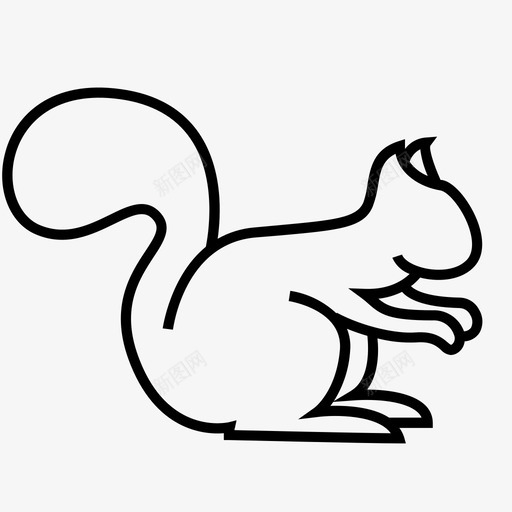 squirell动物花栗鼠图标svg_新图网 https://ixintu.com Squirel收藏 squirell 动物 森林 花栗鼠