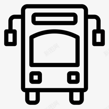 公共汽车汽车运输图标图标