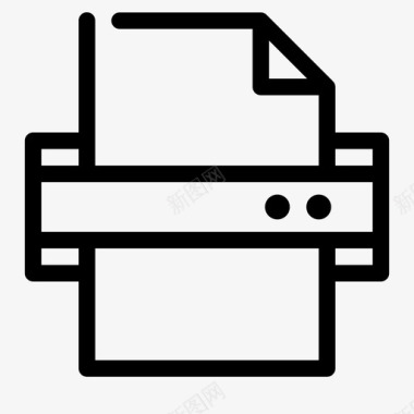 打印机文件机器图标图标