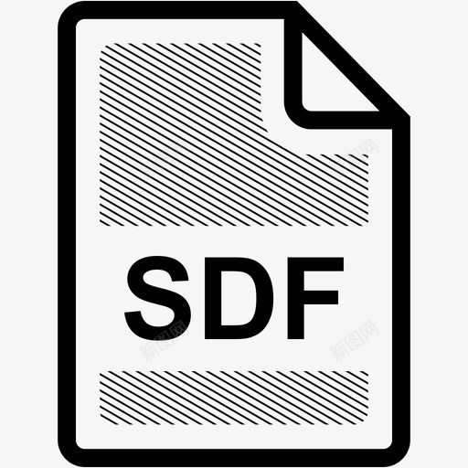 sdf文件扩展名格式图标svg_新图网 https://ixintu.com sdf文件 扩展名 文件格式 格式 类型