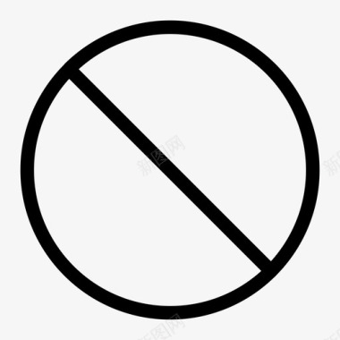 禁止阻止停止图标图标