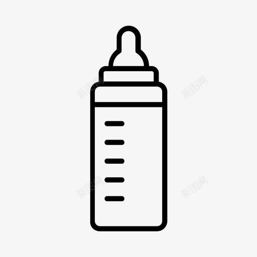 奶瓶婴儿儿童图标svg_新图网 https://ixintu.com 儿童 奶瓶 婴儿 幼儿 新生儿