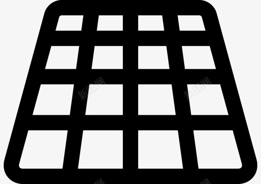 网格几何图标svg_新图网 https://ixintu.com 几何 几何形状 图案 正方形 网格 设计 透视