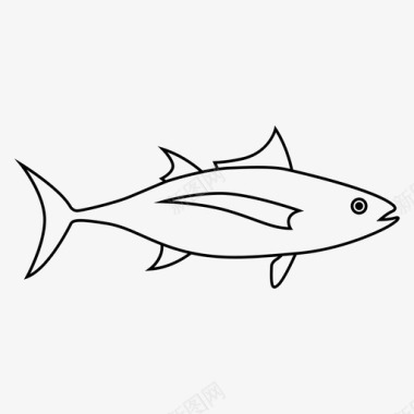 金枪鱼鱼钓鱼图标图标