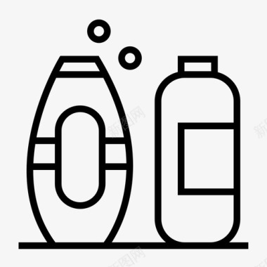 洗发水护发素洗发水瓶图标图标