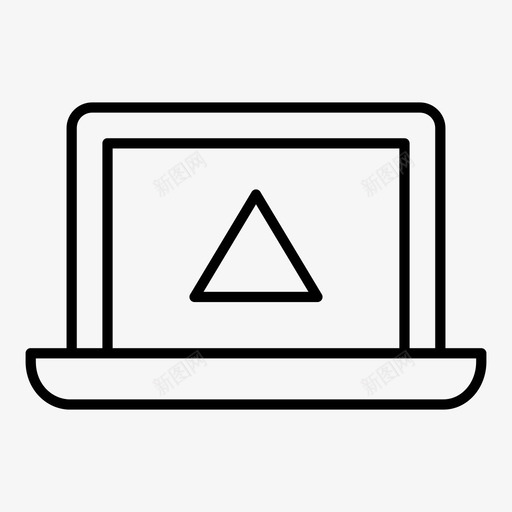 笔记本电脑警告电脑设备图标svg_新图网 https://ixintu.com 显示器 电脑 笔记本电脑屏幕 笔记本电脑警告 设备