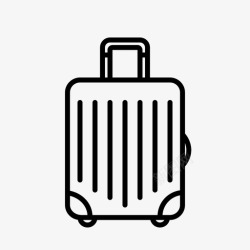 手提旅行袋硬箱行李行李手提箱图标高清图片