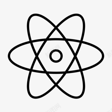 原子化学几何学图标图标