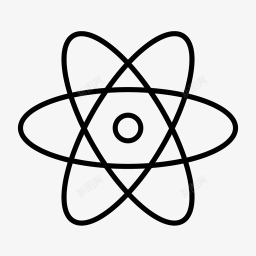 原子化学几何学图标svg_新图网 https://ixintu.com 几何学 分子 化学 原子 教育 核
