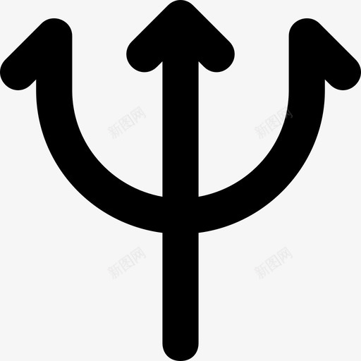 三叉戟恶魔万圣节图标svg_新图网 https://ixintu.com 万圣节 三叉戟 北极星 恶魔 武器 符号平滑线图标