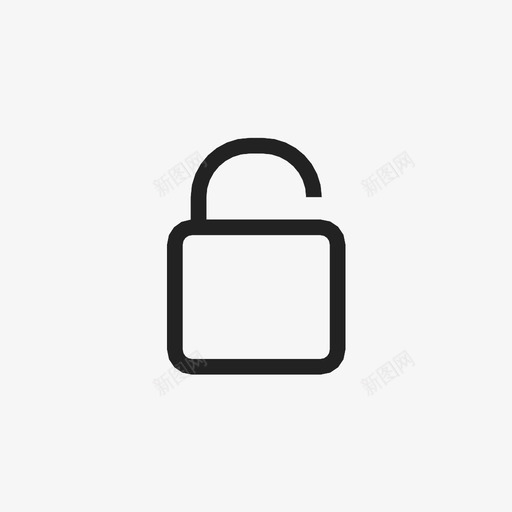 挂锁开锁图标svg_新图网 https://ixintu.com 开锁 挂锁