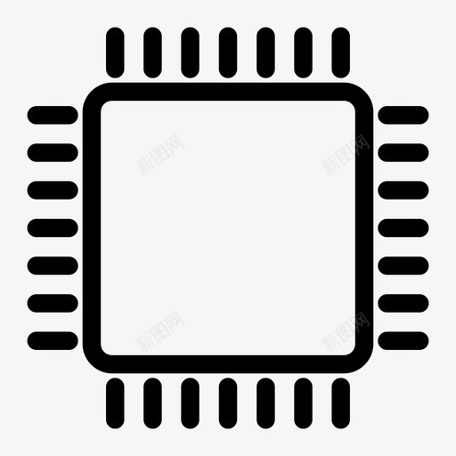 微芯片计算机电子图标svg_新图网 https://ixintu.com it 微芯片 技术 电子 计算机