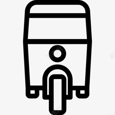 汽车人力车摩托车人力车交通图标图标